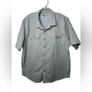 Sierra Designs Men’s Short Sleeve Button-Up Outdoor Shirt – XXL Gray